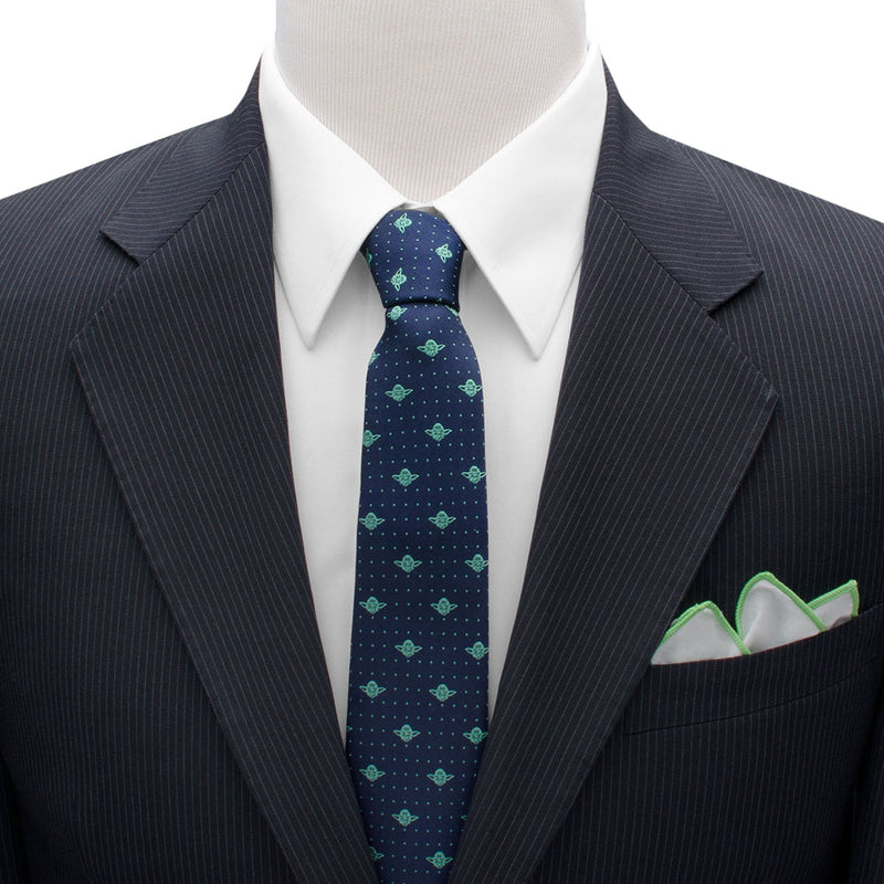 Star Wars Yoda Dotted Navy Tie