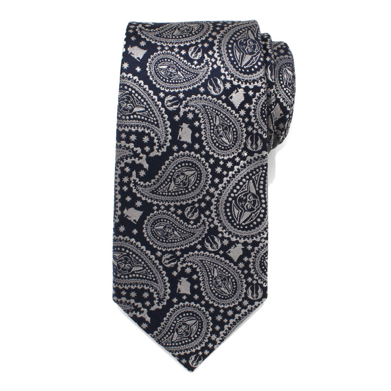 Star Wars Yoda Navy Paisley Tie