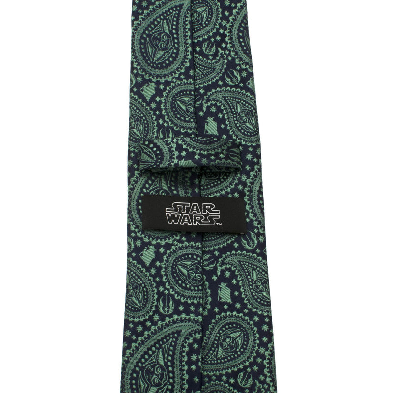Star Wars Yoda Green and Blue Paisley Tie