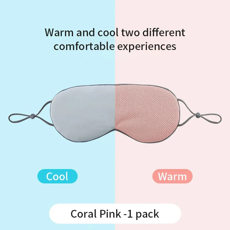 Korean Style Ice Silk Dual-Use Travel Eye Mask