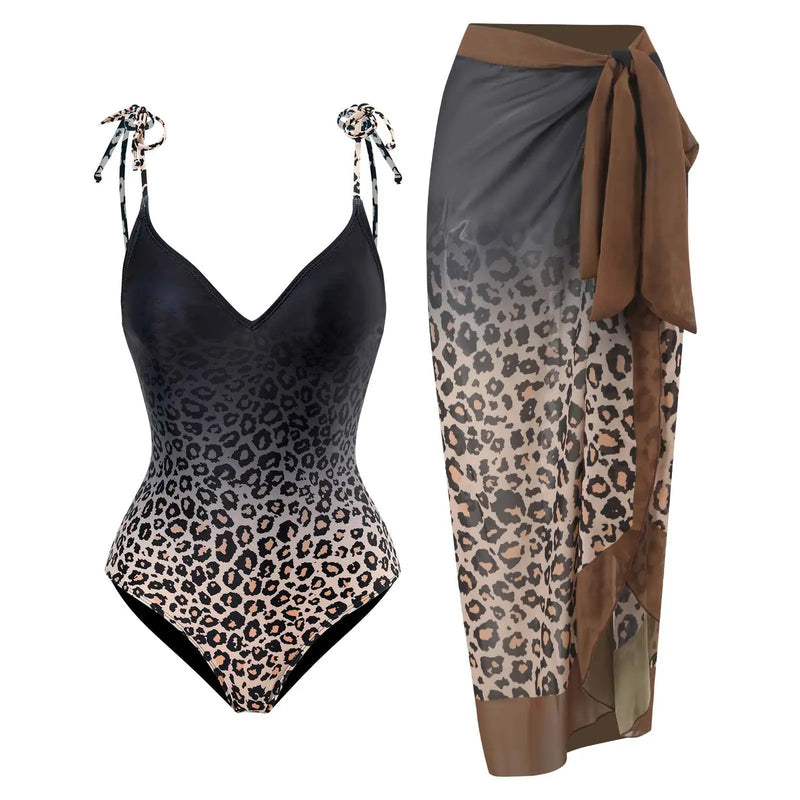 2-Piece Women Brazilian Floral Printed Ruffle Bikinis Strappy Bandage Swimwear