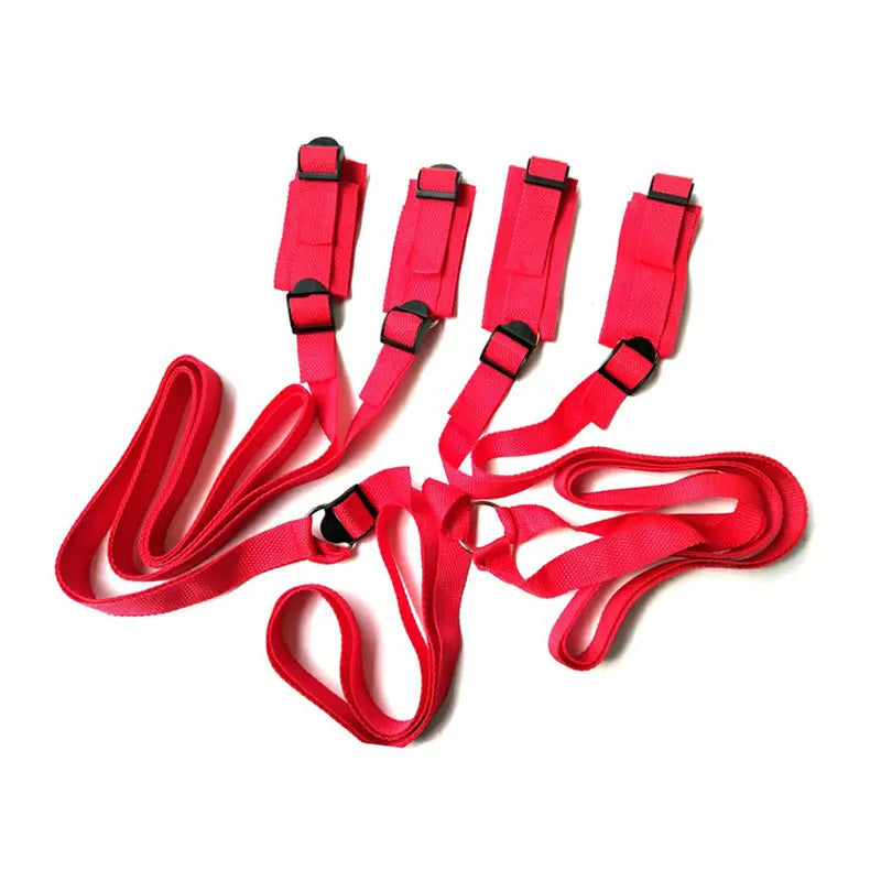 Adult Games BDSM Bondage Set Women Restraints  Adjustable Handcuffs Ankle Straps Fetish No Vibrator Erotic Accessories Sex Shop