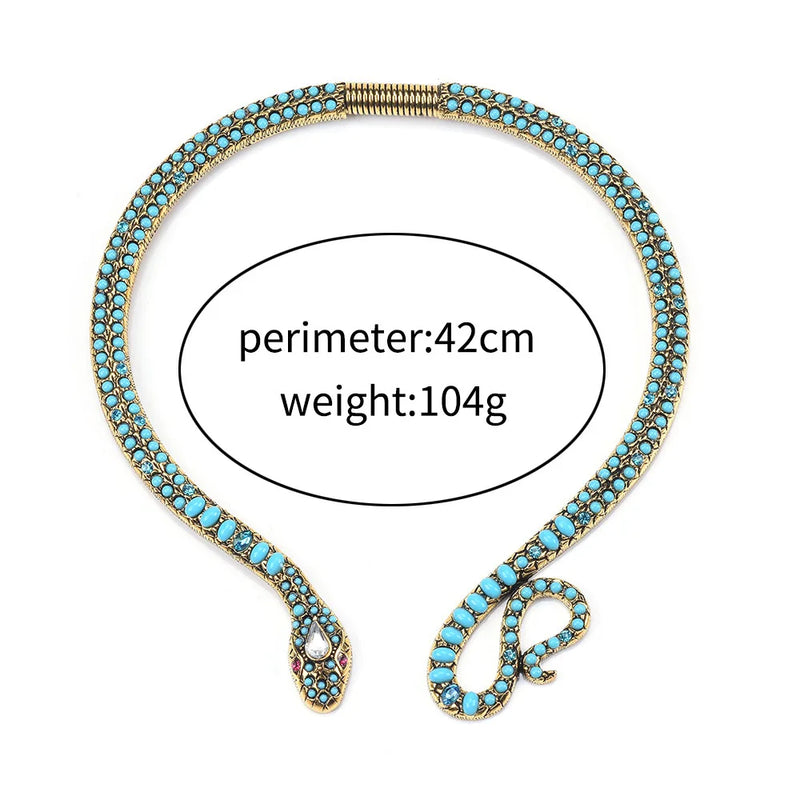 Baroque Open Choker Necklace Women Layered Crystal Tassel Large Collar Necklace Jewelry