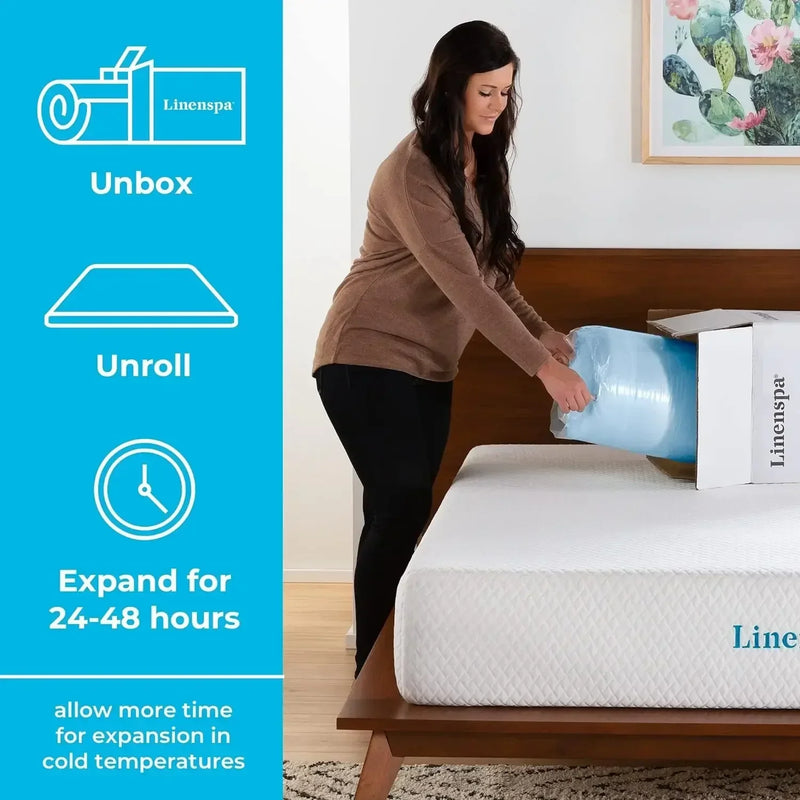 Gel Infused Memory Foam Mattress Topper – Cooling Full Mattress Pad
