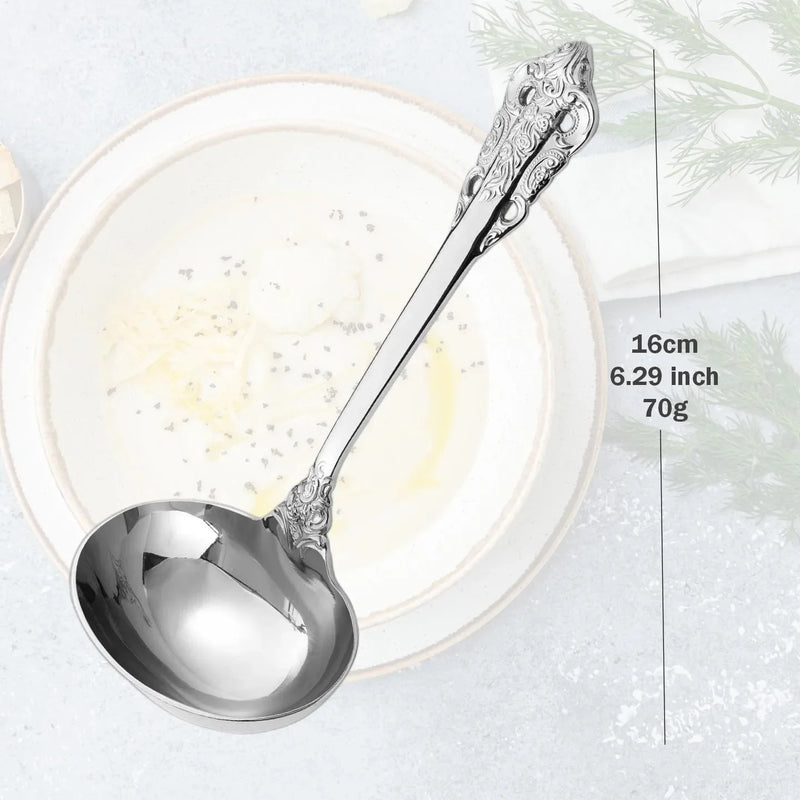 2/3/4/5/6 pieces 6.29 inch mini gravy sauce ladle for mixing and stirring Cereal Sauce Gravy Condiment non cooking soup ladle