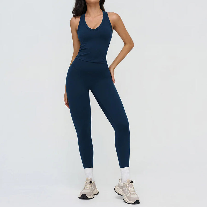 Yoga Clothes Set 2PCS Gym Crop Top Women Outfits Sports Bra High Waist Legging Fitness Suit Running Workout Tracksuit Sportswear