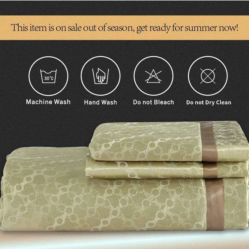 Bamboo Cotton Sateen Silk Bedding Set |Bed Linens, Pillowcase, Duvet Cover