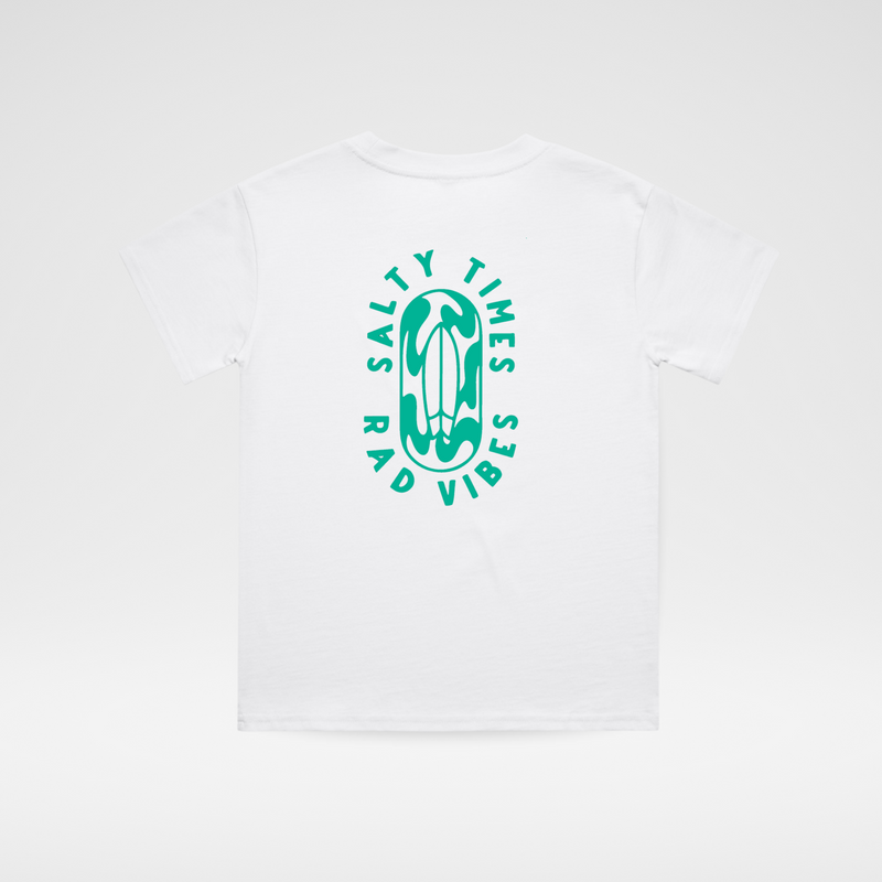 SALTY TIMES TEE - WHITE