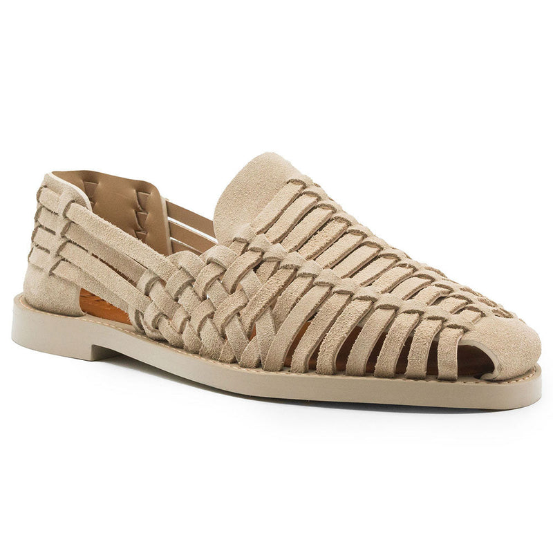 06-115-SND SANDALI Woven Leather Slip-On Sandal, Sand