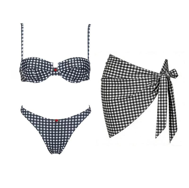 3Pcs Micro Bikinis 2026 Swimwear Women Swimsuit Sexy Brazilian Bikini Set Printed Beachwear Push Up Bathing Suit biquini Female