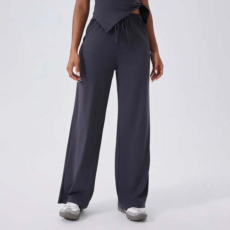 Yoga Set Sports Outfits Women Clothes Fitness Tracksuit Gym Loose straight-leg pants Workout Female Bra New Yoga Suit Sportswear