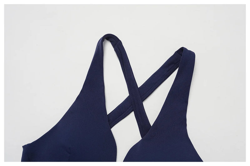 Sexy Gym Top Women Sports Bra Running Back Cross Push Up Yoga Bra Breathable Sports Underwear Women Fitness Workout Top Women