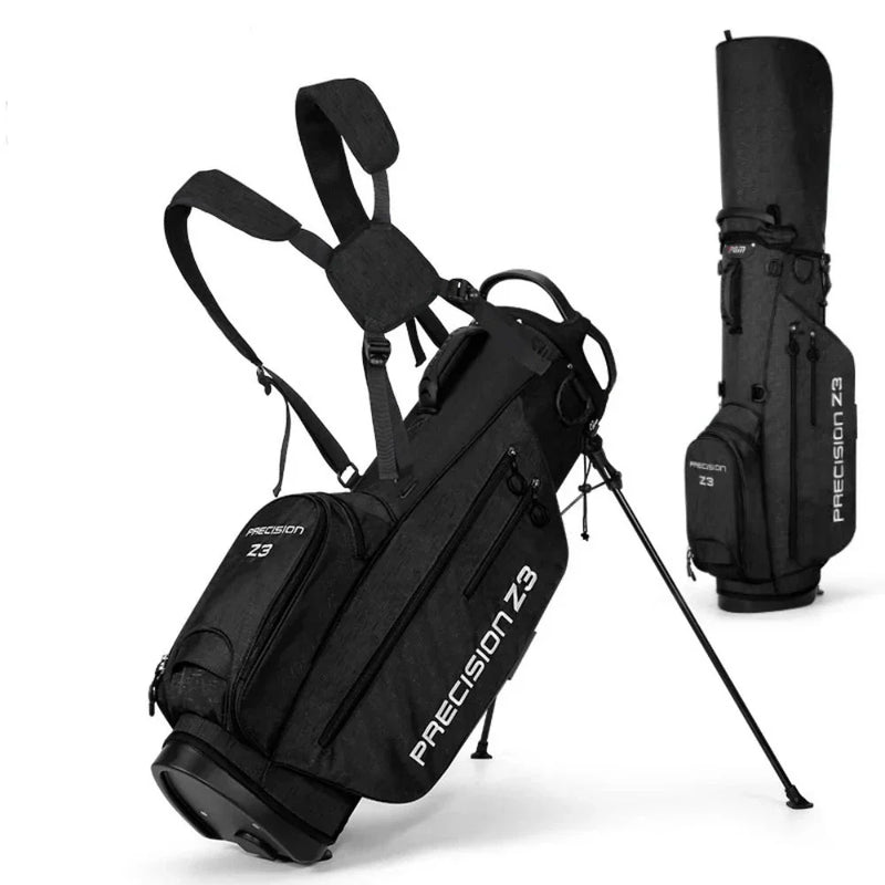 Durable Nylon Golf Bag with Convenient Club Stand