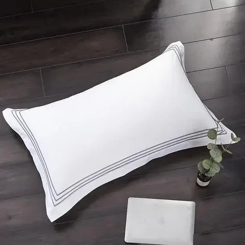 1pc Luxury 100% Egyptian Cotton Embroidery 5 stars Hotel Pillowcases