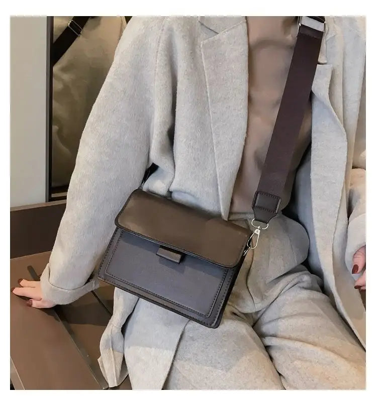 Fashion Brand Women's Small Crossbody Bag | Lightweight PU Leather Messenger Bag (Flap Handbag Purse, Summer Travel Bag for Female)