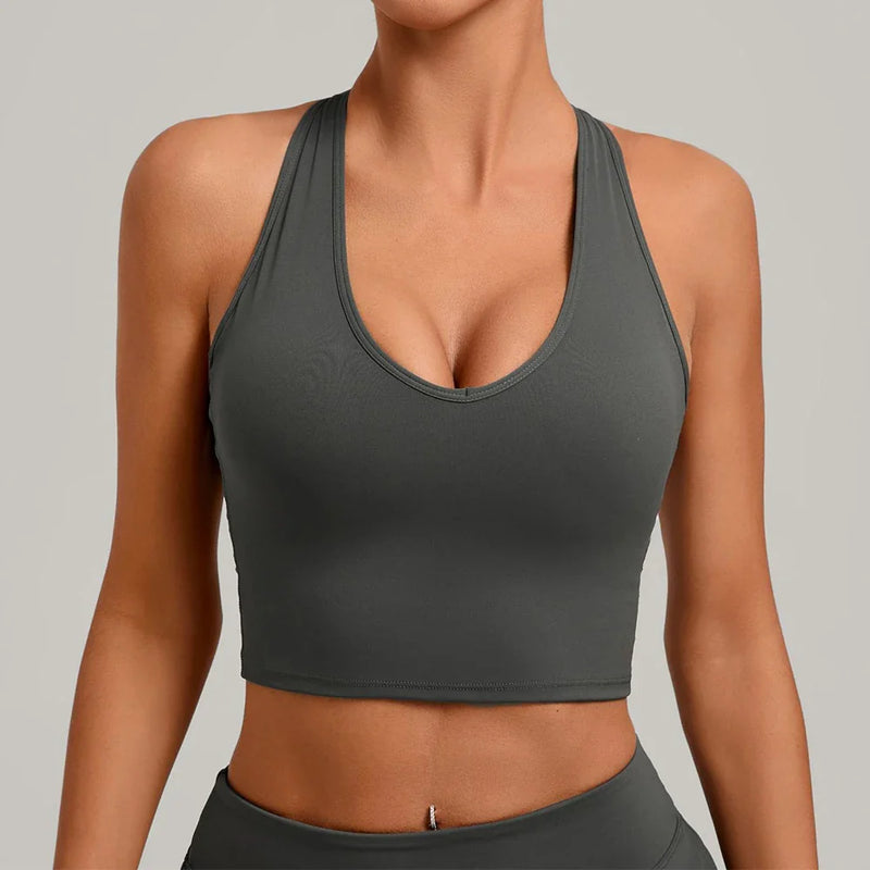 Fitness Bra Workout Tops Gym Push Up Fitness Underwear Sports Bras Sexy Athletic Sport Bra Women Backless Gym Yoga Crop Top
