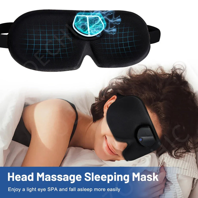 Smart EMS Head Massager Sleep Mask Migraine Relief
