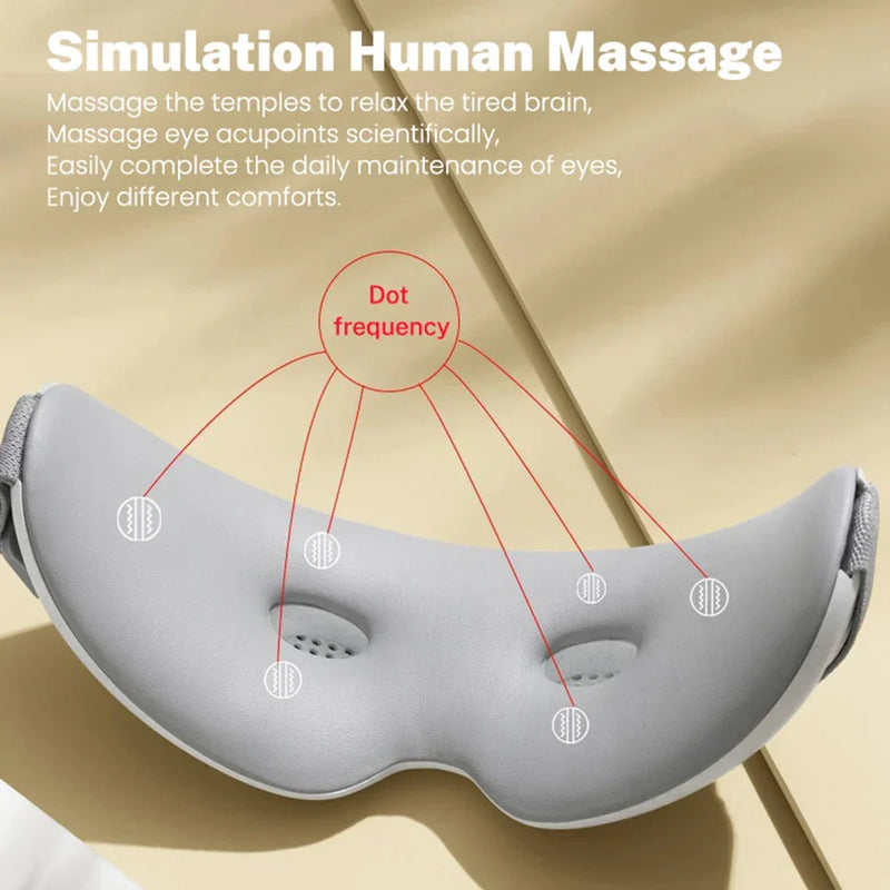 Bluetooth Heated Eye Massager for Eye Strain & Sleep