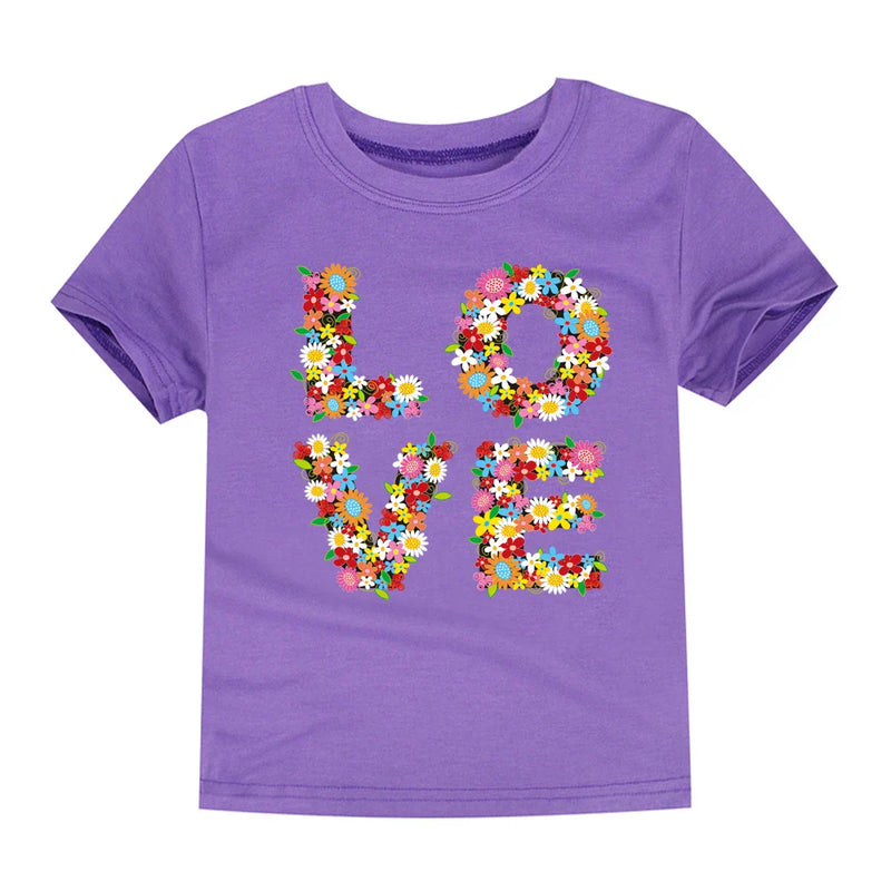 100% Cotton Toddler Girl T- Shirts