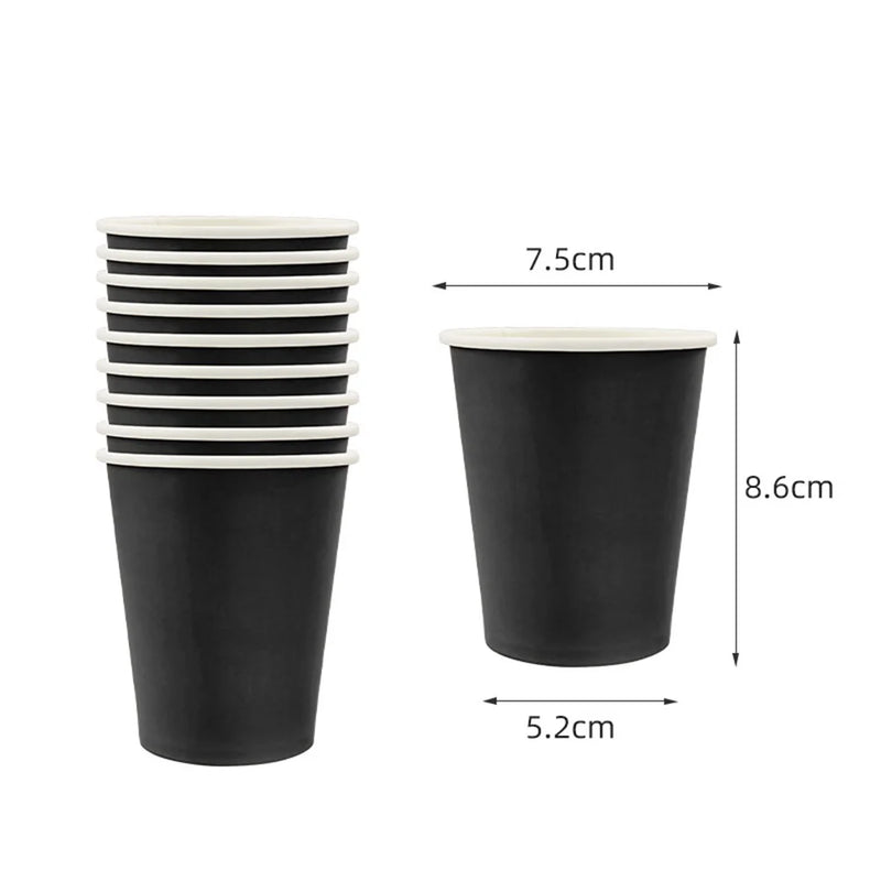 10/20/30/50/100pcs Disposable Paper Cups Solid Color For Water DIY Birthday Wedding Party Picnic BBQ Travel and More