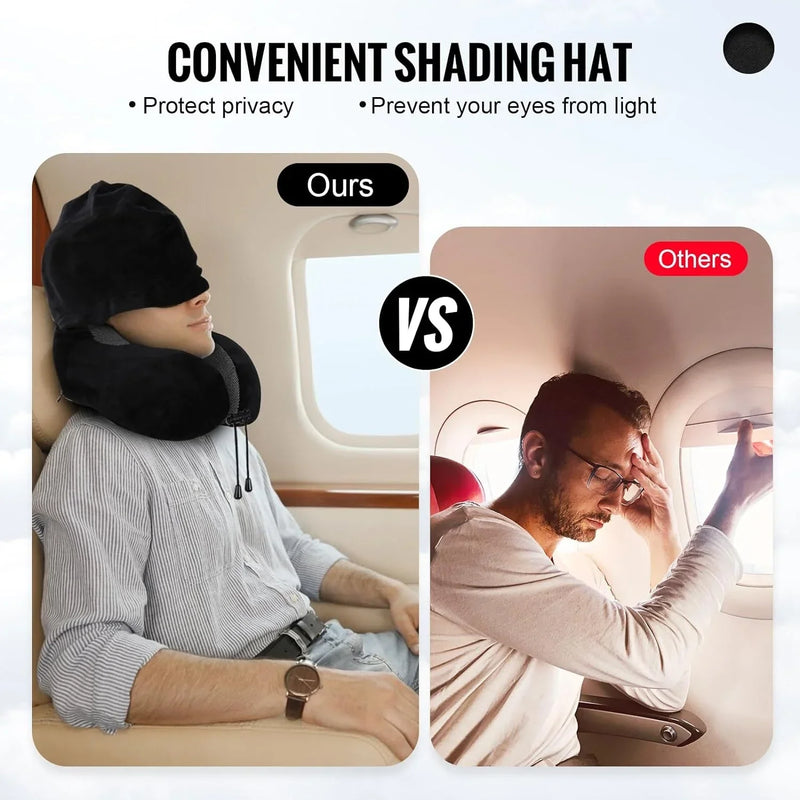 Travel Pillow - Neck Pillow with Hood