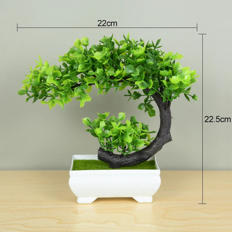 Artificial Potted Plants Bonsai Small Tree Plant Flowers Home Decor