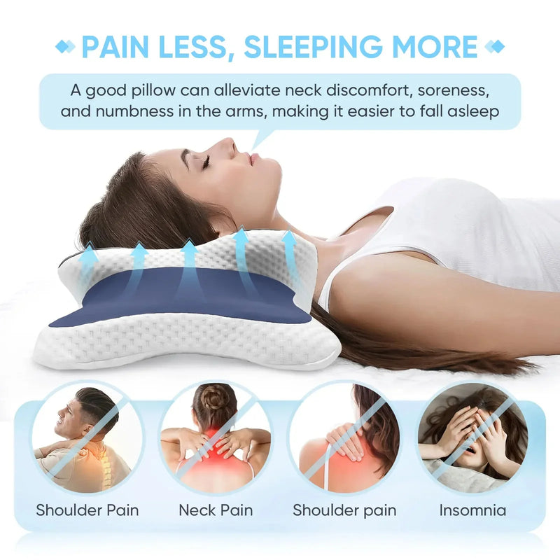 🛏️ Memory Foam Cervical Pillow – Orthopedic Neck Support