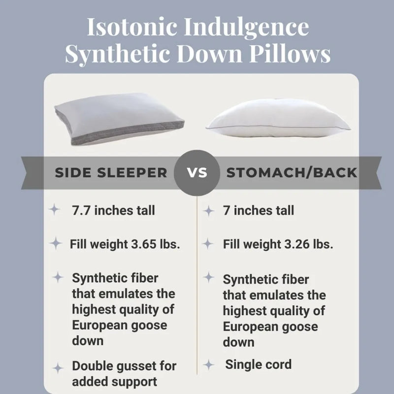 King size side sleeper pillow