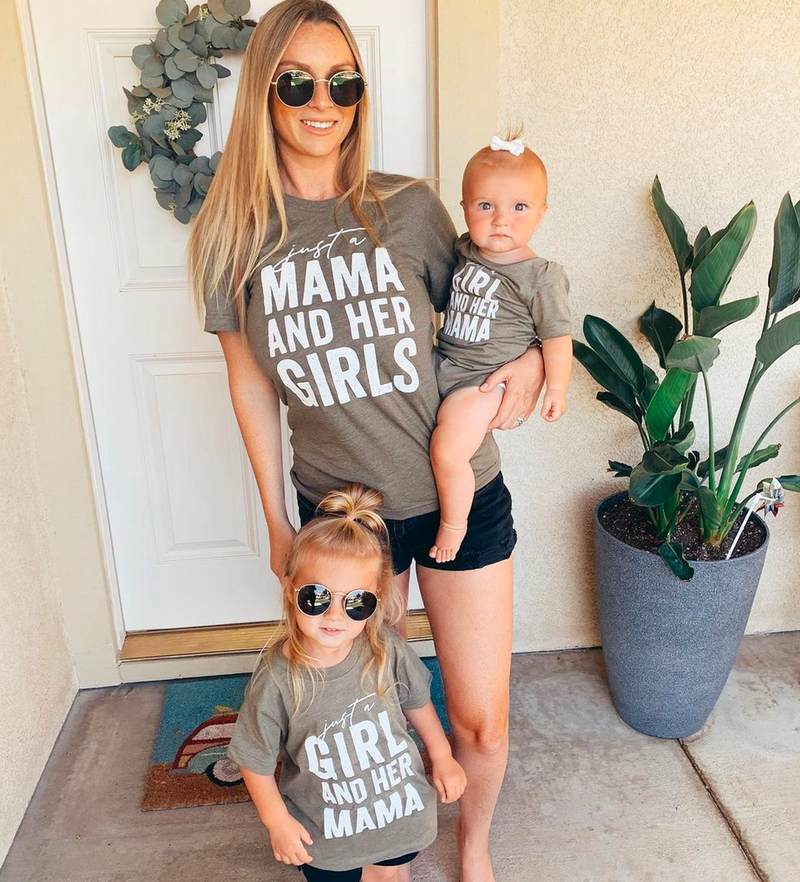 Just a Mama and Her Girls - Set of 3 Shirts