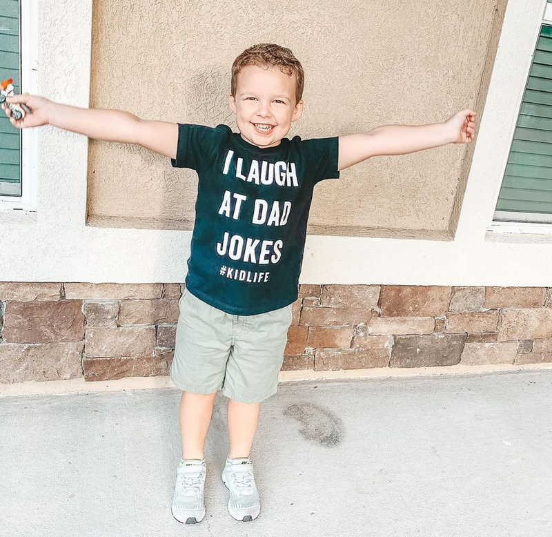 I Laugh at Dad Jokes #KidLife - Child Tee