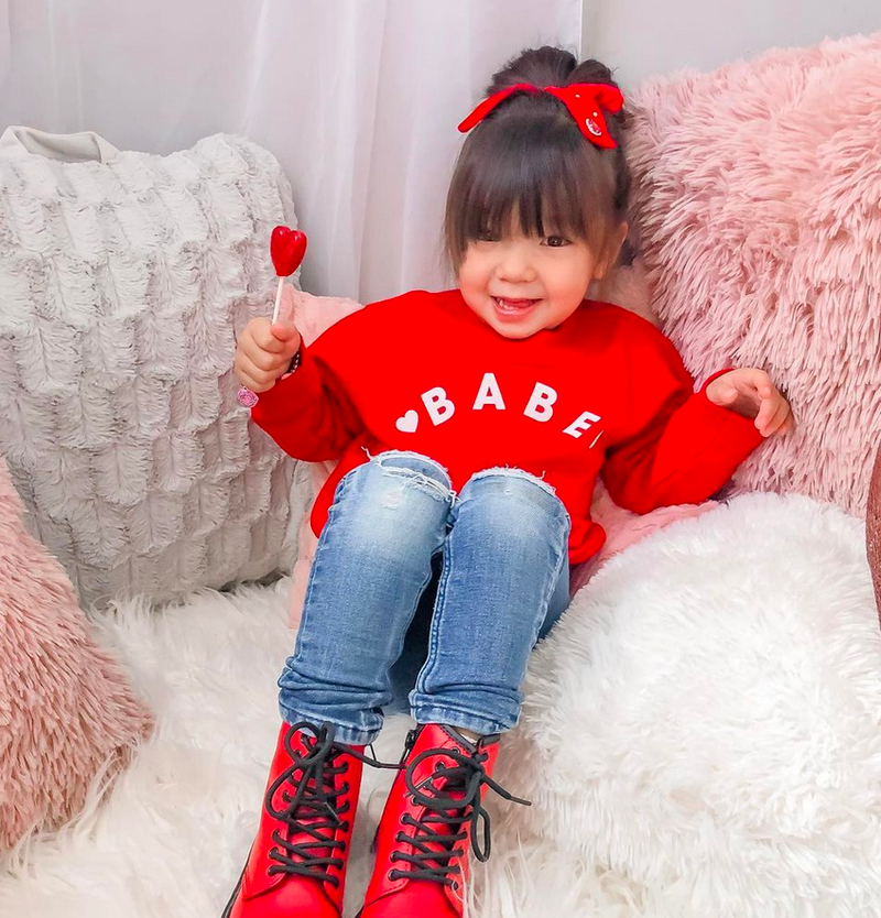 Babe (Two Hearts)  - Child Sweater