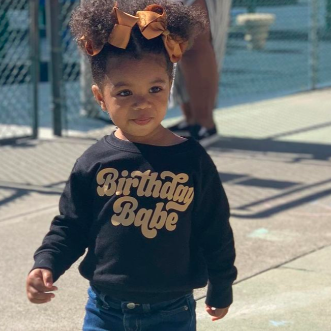 Birthday Babe (Retro) - Child Sweater