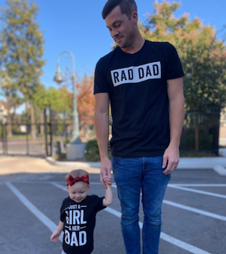 Just A Girl and Her Dad - Child Tee