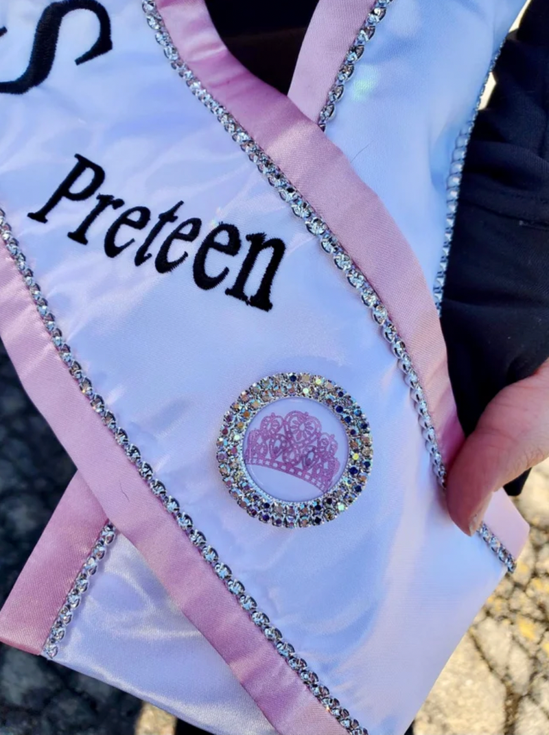 Double Stones 1" Custom | Magnetic Brooch Pin