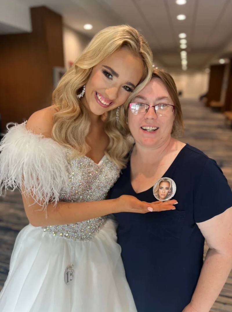 Rhinestone Custom 3" Photo Button