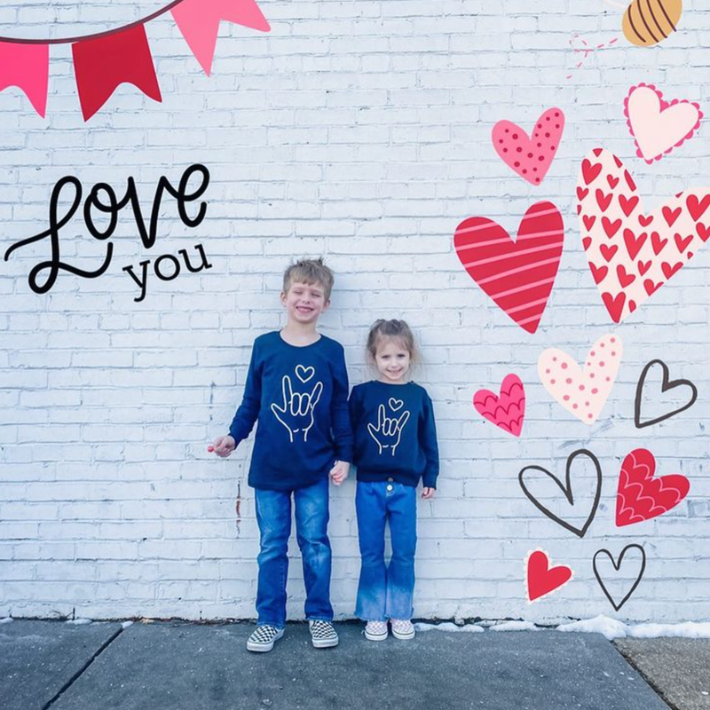 Sign Language - I Love You - Child Long Sleeve Tee