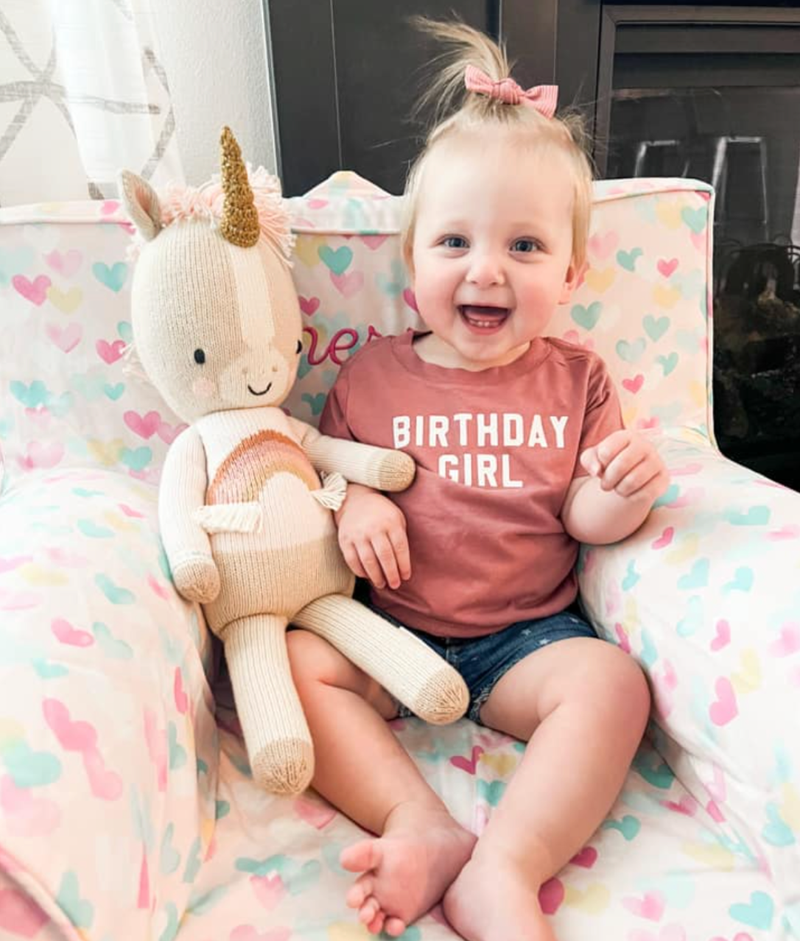 Birthday Girl - Block Font - Child Tee