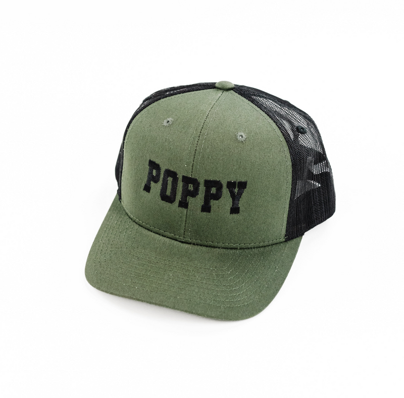 Father's Day Hat - Multiple Name & Color Options - Snapback Hat w/ Black Thread