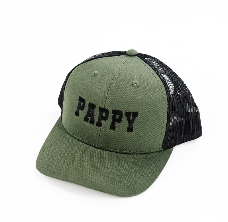 Father's Day Hat - Multiple Name & Color Options - Snapback Hat w/ Black Thread