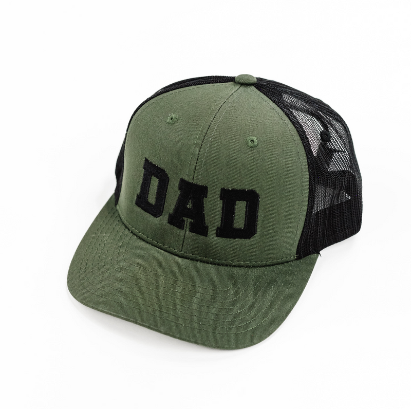 Father's Day Hat - Multiple Name & Color Options - Snapback Hat w/ Black Thread