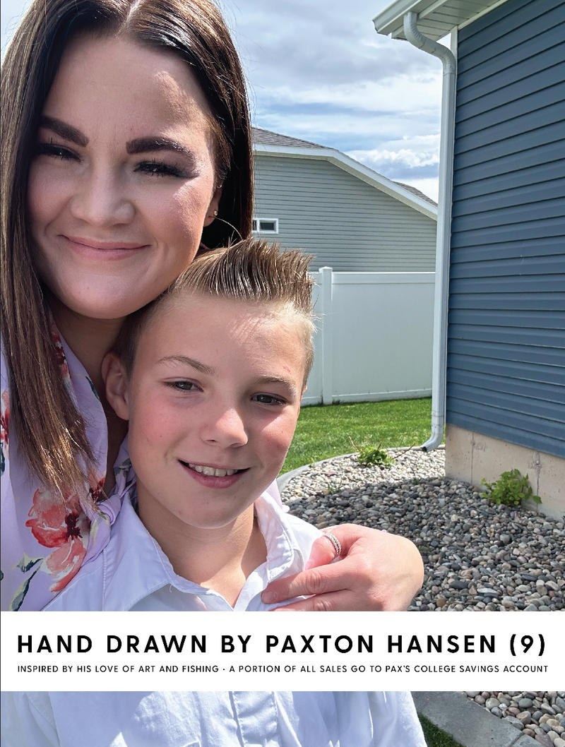 Bass And Bluegill Chart (Hand Drawn) - Child Sweater