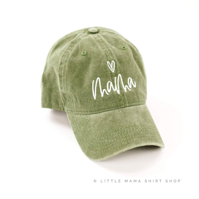 Mama (Heart Above) - Adult Baseball Cap