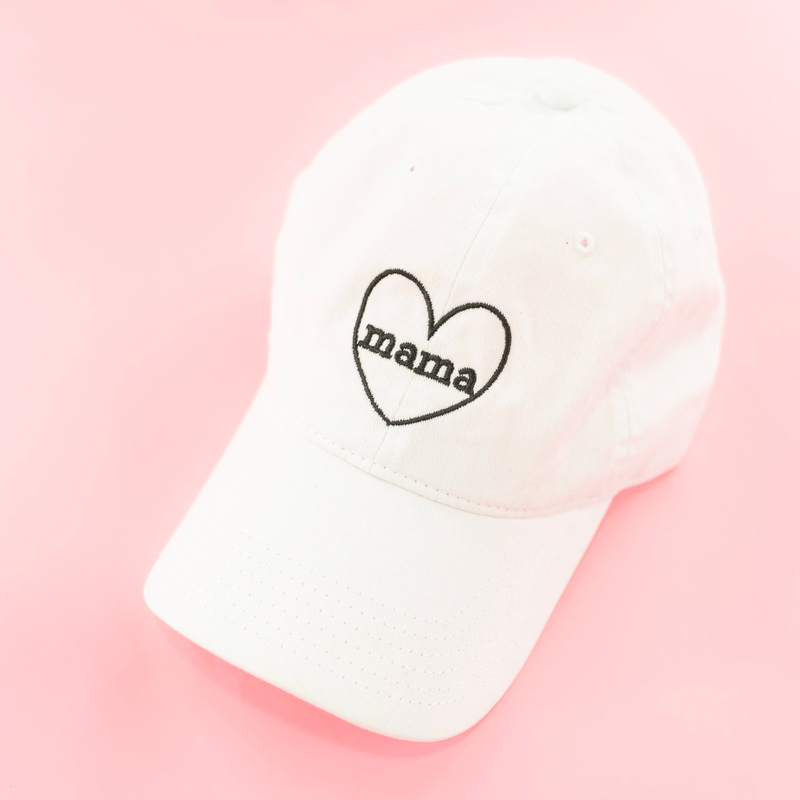 Mama (Heart Around) - Adult Baseball Cap