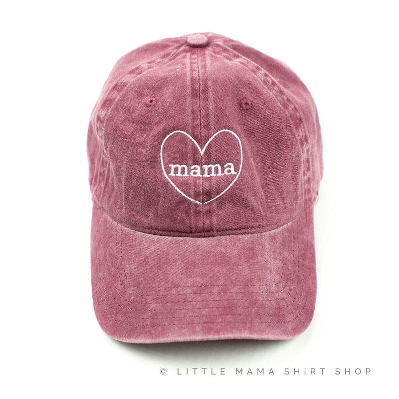 Mama (Heart Around) - Adult Baseball Cap