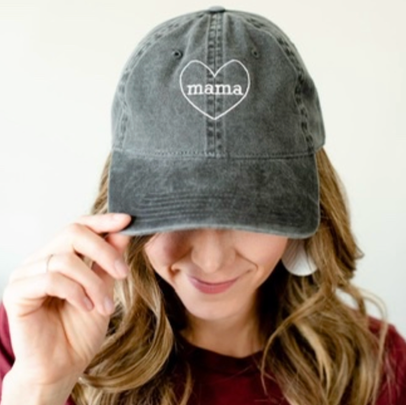 Mama (Heart Around) - Adult Baseball Cap