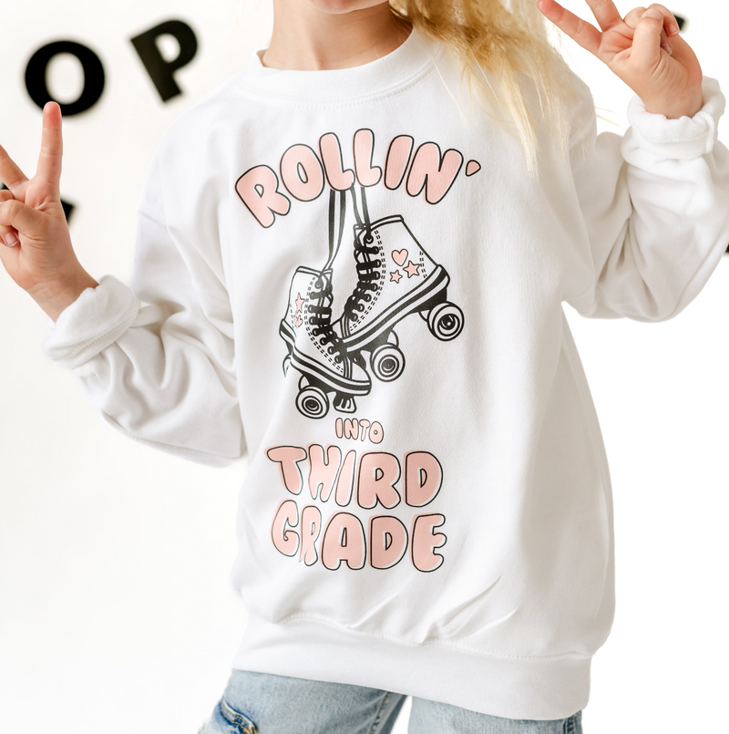 Rollerskates - Rollin' Into (Choose Your Grade) - Child Sweater