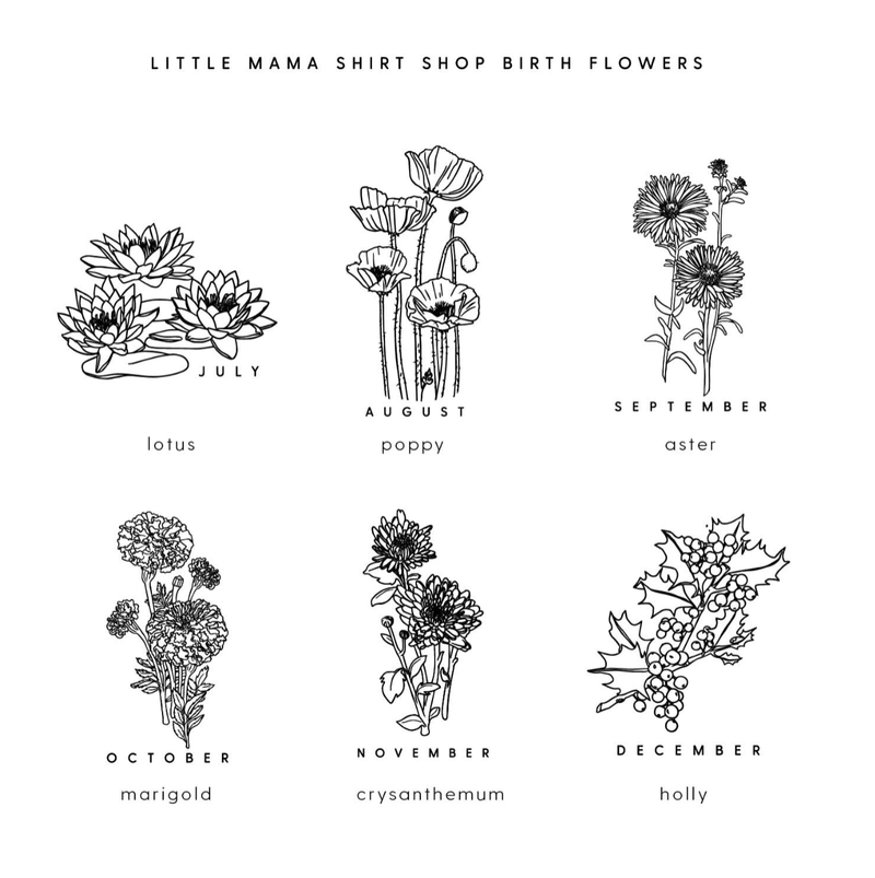 Birth Flowers (Choose Your Month/Flower) - Child HOODIE