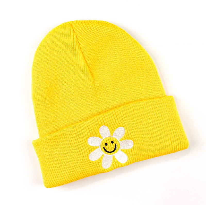 Smiley Flower - Child Beanie