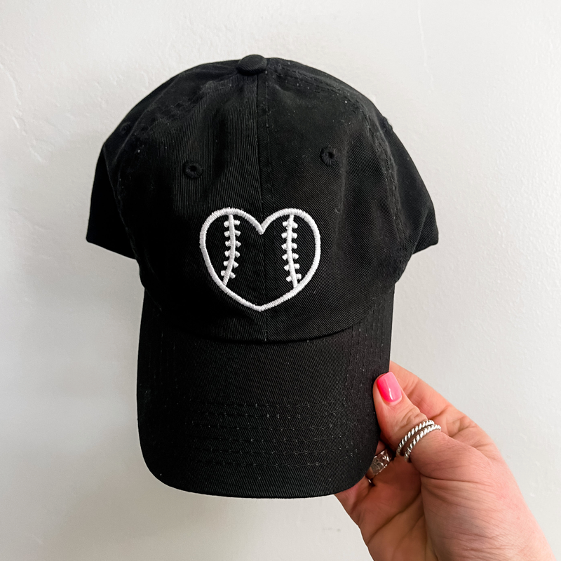 Outline Heart Baseball - Child Baseball Cap