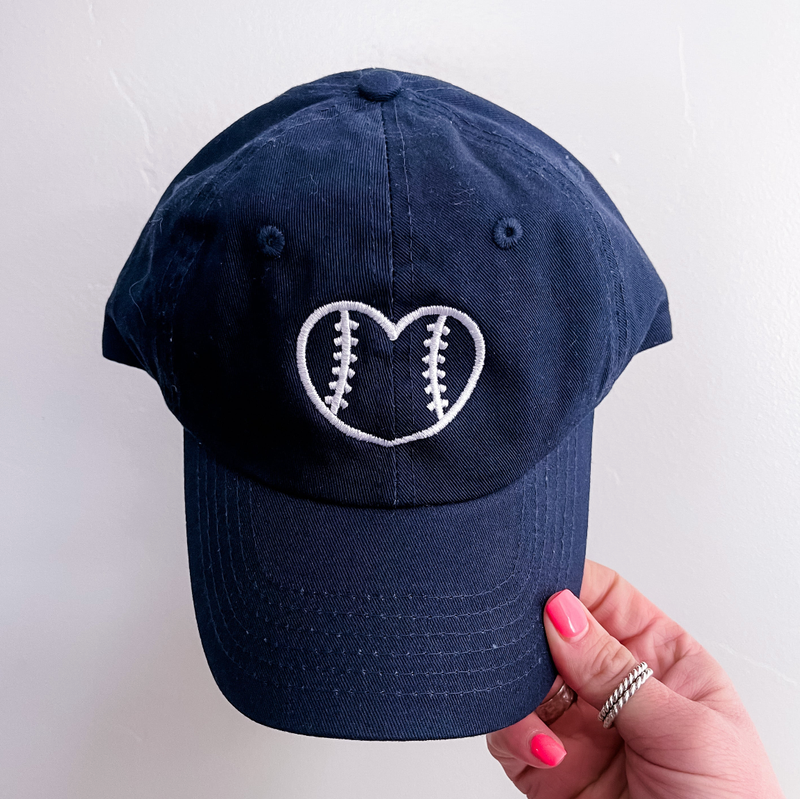 Outline Heart Baseball - Child Baseball Cap